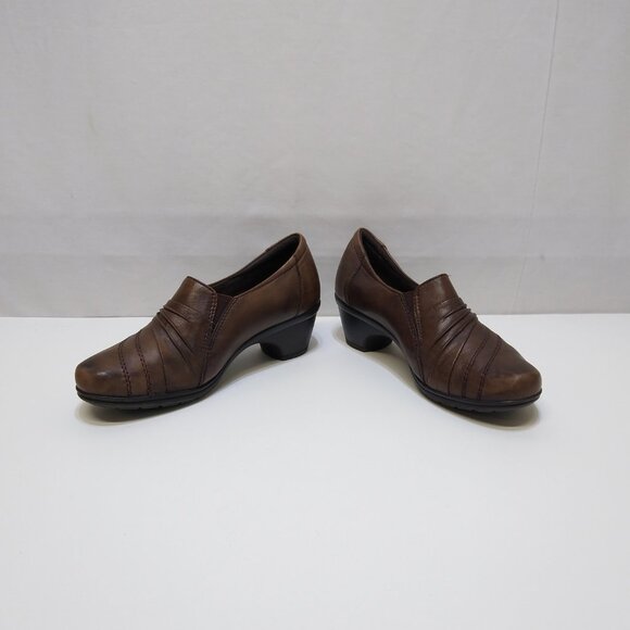 Earth Origins By Earth Rochester Leather Uppers Women's 7.5M Slip-On Low Heels - Picture 5 of 8